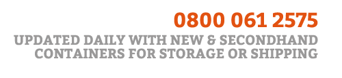 Shipping Containers UK. Updated daily with new and secondhand containers for storage or shipping