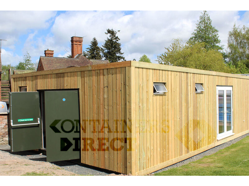Shipping Container Conversions 20ft x 32ft swimming pool changing rooms click to zoom image