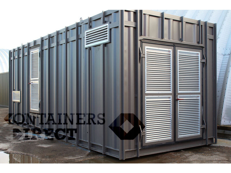 Shipping Container Conversions 24ft plant room click to zoom image