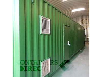 Shipping Container Conversions 40ft boiler house with side extension