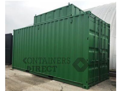 Shipping Container Conversions 20ft boiler house with top box