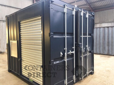 Shipping Container Conversions 20ft Falcon tunnel with roller shutters