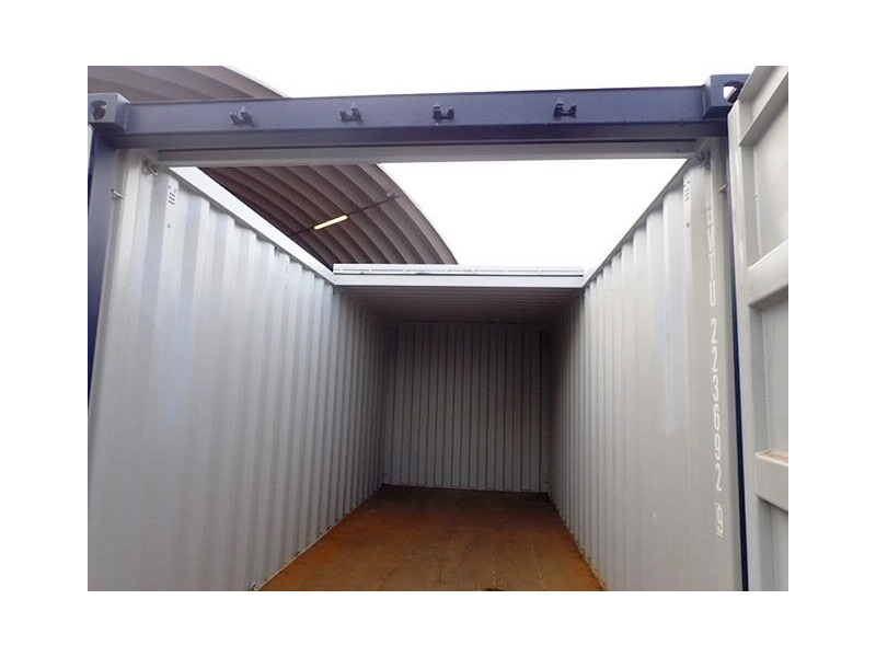 Shipping Container Conversions 30ft with sliding roof click to zoom image