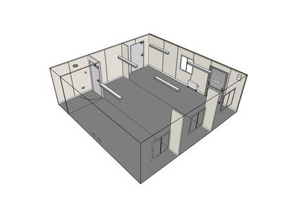 Shipping Container Conversions 24ft x 24ft StudyBox classroom click to zoom image