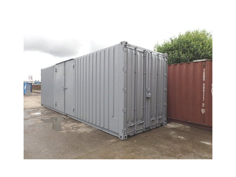 Shipping Container Conversions 30ft high cube, pallet wide with ramp click to zoom image