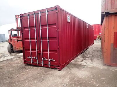 Shipping Container Conversions 40ft high cube with "lid"