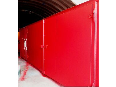 Shipping Container Conversions 30ft with 16ft wide side doors