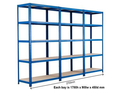 SHIPPING CONTAINERS Connectable container shelving bays - pre fitted