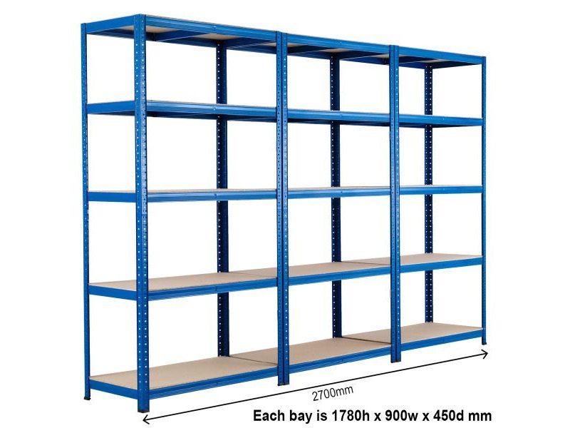 SHIPPING CONTAINERS Connectable container shelving bays - pre fitted click to zoom image