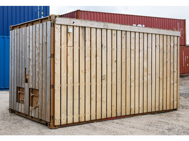 SHIPPING CONTAINERS 15ft - cladding, electrics and Grafotherm - OFF134644 click to zoom image