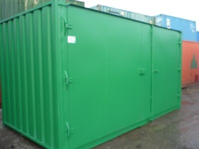Shipping Container Conversions 16ft extra wide doors