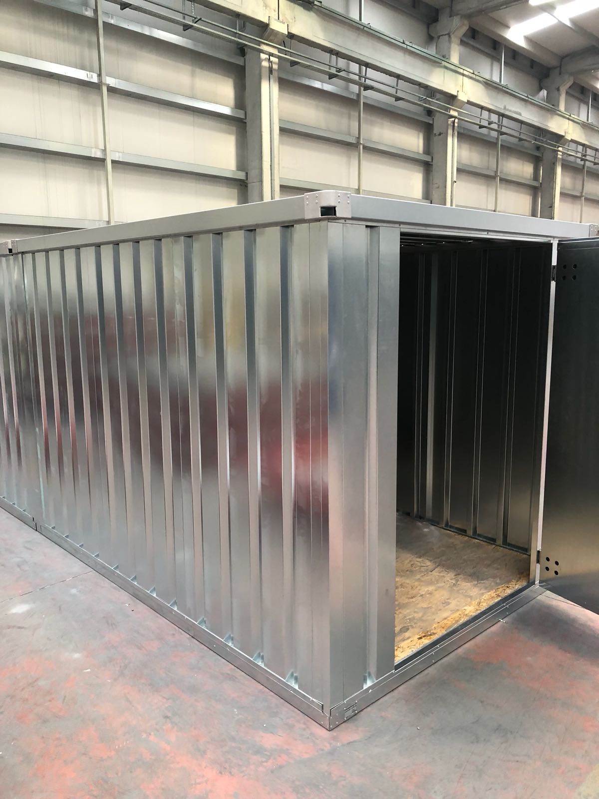 Flat Pack Shipping Containers 4m Self Assembly Galvanised £154500