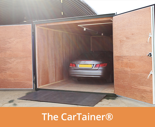 Container for use as a garage