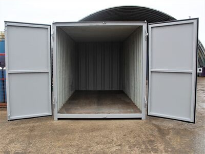 Second Hand 15ft Shipping Containers 15ft S1 Doors click to zoom image