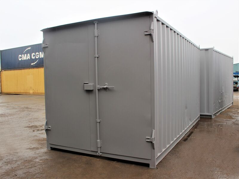 Second Hand 15ft Shipping Containers 15ft S1 Doors click to zoom image