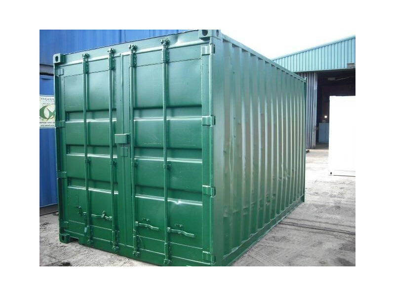 Second Hand 15ft Shipping Containers 15ft S2 Doors click to zoom image