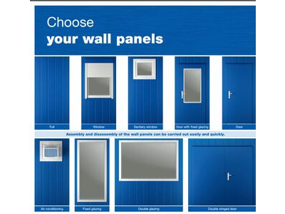 SELF ASSEMBLY SITE OFFICES 20ft CXO cabin office click to zoom image