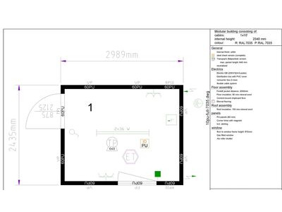 SELF ASSEMBLY SITE OFFICES 10ft CXO cabin office click to zoom image