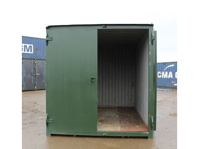 Second Hand 10ft Shipping Containers 10ft S1 Doors click to zoom image