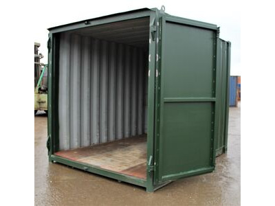 Second Hand 10ft Shipping Containers 10ft S1 Doors click to zoom image