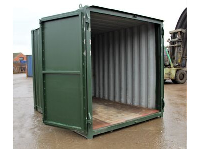Second Hand 10ft Shipping Containers 10ft S1 Doors click to zoom image