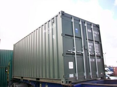 New 20ft Shipping Containers 20ft Once Used S2- Original Doors click to zoom image