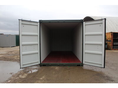 New 20ft Shipping Containers 20ft Once Used S2- Original Doors click to zoom image