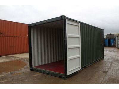 New 20ft Shipping Containers 20ft Once Used S2- Original Doors click to zoom image