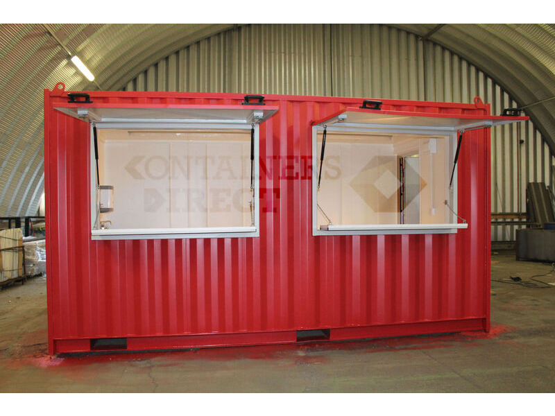 Shipping Container Conversions 15ft pop up cafe click to zoom image