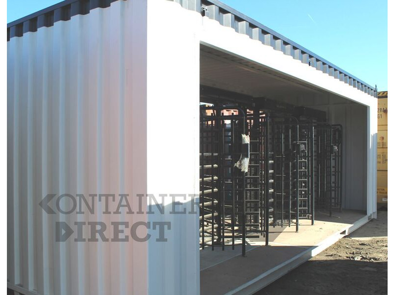 Shipping Container Conversions 24ft with turnstile controlled access click to zoom image
