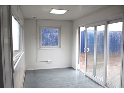 Shipping Container Conversions 3 x 20ft joined up store, workshop and kitchen click to zoom image