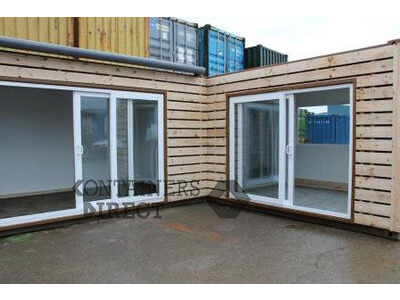 Shipping Container Conversions 3 x 20ft joined up store, workshop and kitchen click to zoom image