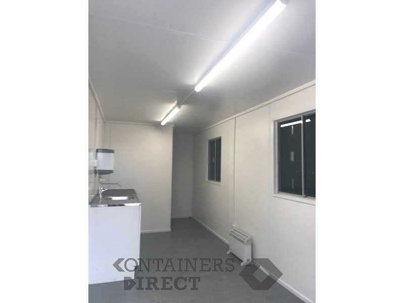 Shipping Container Conversions 20ft canteen with toilet click to zoom image