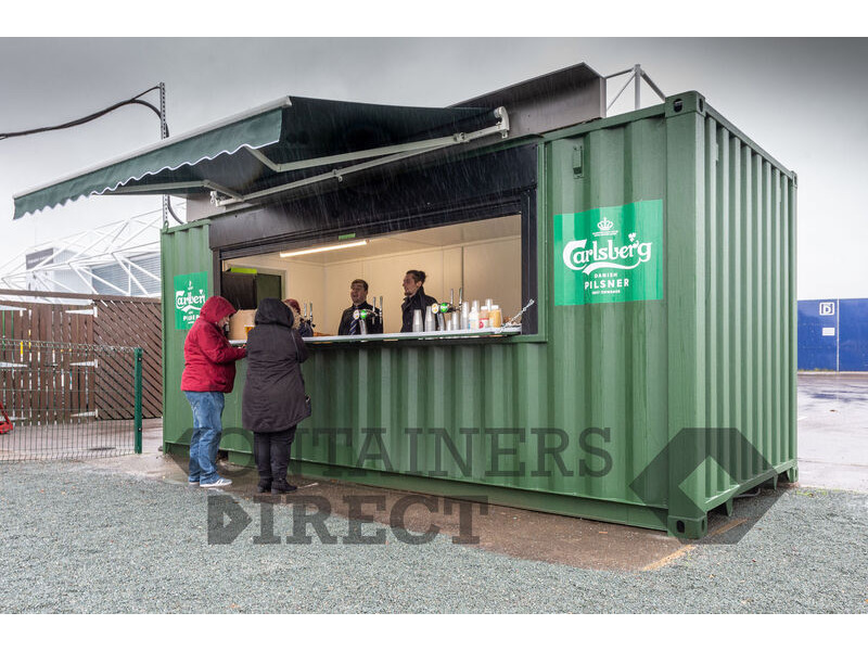 Shipping Container Conversions 20ft pop up bar and burger van click to zoom image