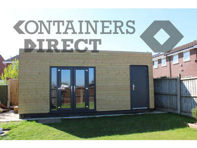 Shipping Container Conversions 20ft cladded garden room