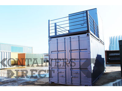 Shipping Container Conversions 20ft + 10ft stacked container testing facility click to zoom image