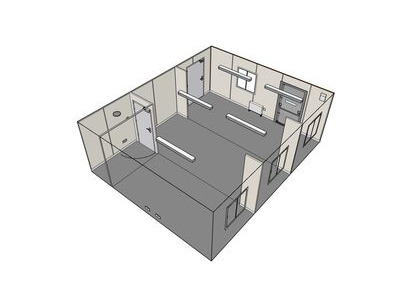 Shipping Container Conversions 20ft x 24ft StudyBox classroom click to zoom image