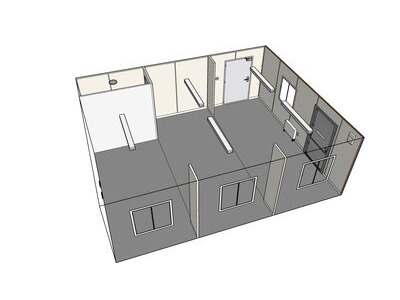 Shipping Container Conversions 20ft x 24ft StudyBox classroom click to zoom image