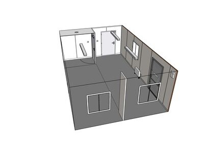 Shipping Container Conversions 24x 16ft StudyBox classroom click to zoom image