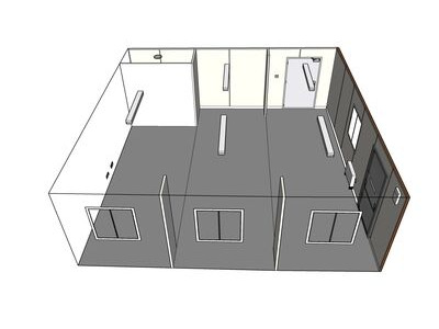 Shipping Container Conversions 24ft x 24ft StudyBox classroom click to zoom image