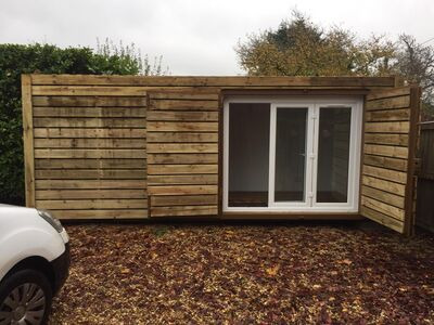 Shipping Container Conversions 20ft cladded garden office