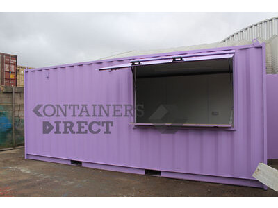 Shipping Container Conversions 20ft shutter hatch MenuBox
