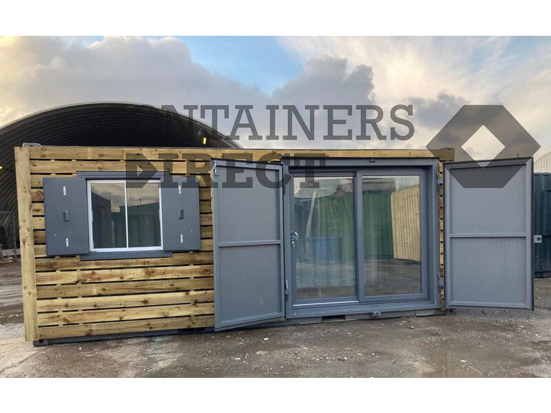 Shipping Container Conversions 20ft cladded workshop click to zoom image