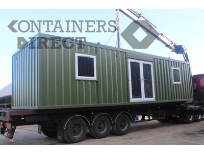 Shipping Container Conversions 32ft x 11ft rug showroom
