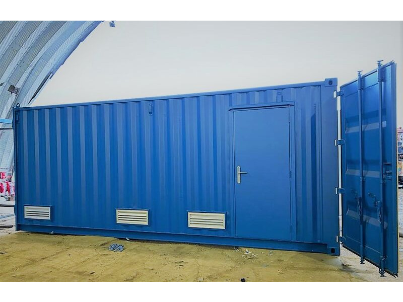 Shipping Container Conversions 20ft workshop with RSJ beam click to zoom image