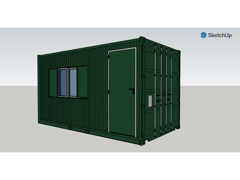 Shipping Container Conversions 15ft WorkBox click to zoom image