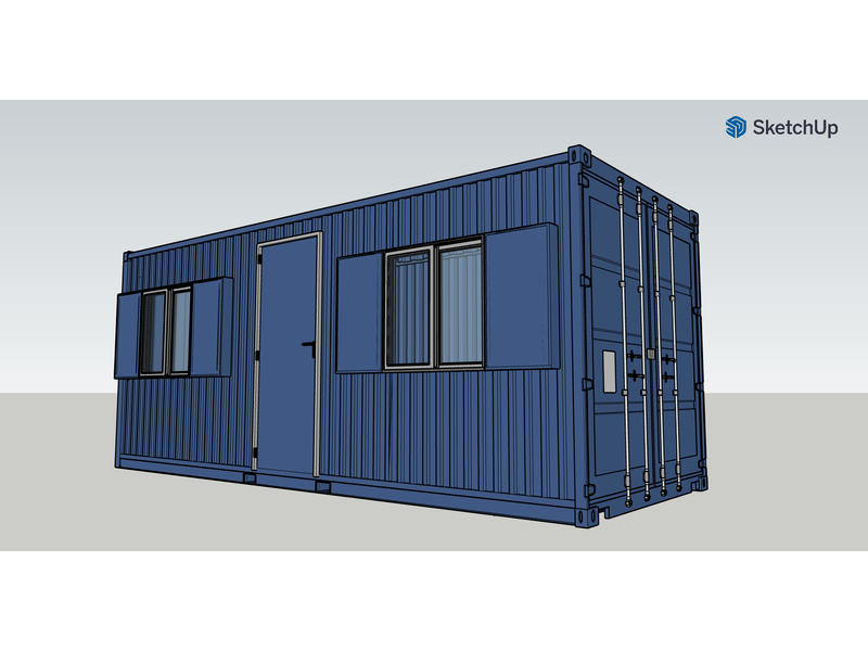 Shipping Container Conversions 20ft WorkBox click to zoom image