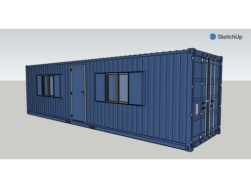 Shipping Container Conversions 25ft WorkBox click to zoom image