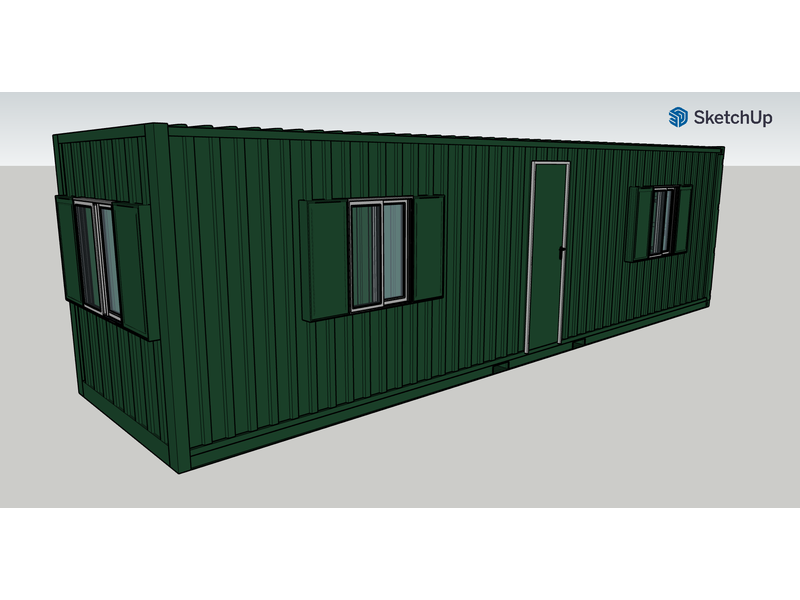 Shipping Container Conversions 30ft WorkBox click to zoom image
