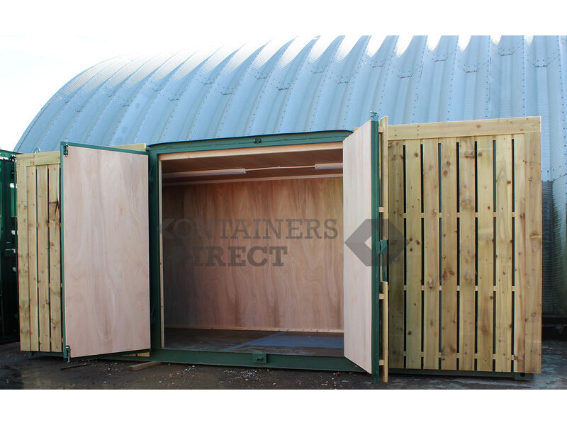 Shipping Container Conversions 20ft cladded storeroom with extras click to zoom image